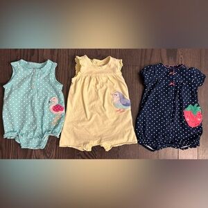 Baby girl romper style onesies